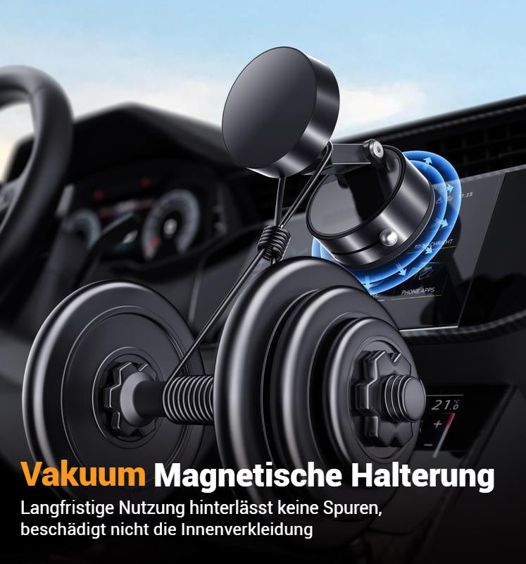 FirmoX Verbesserter magnetischer Telefonhalter, 360 ° -Drehung, starker Magnet, faltbares und tragbares Design, perfekt für Autos, Glas, Fitnessstudios und andere glatte Oberflächen