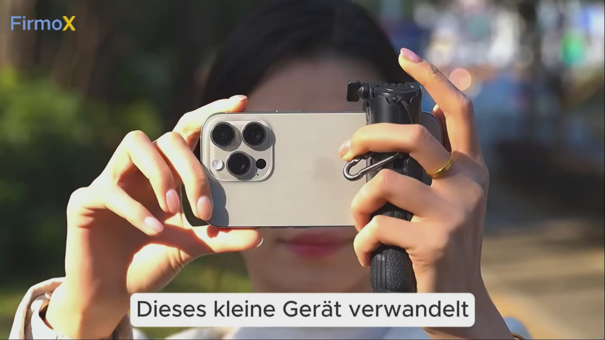 FirmoX Tragbarer Selfie-Stick, All-in-One Selfie-Stick-Stativ, Selfie-Stick im Taschenformat für Smartphones, Stativ für Handy mit kabelloser abnehmbarer Fernbedienung für Fotografie, Live-Streaming, Videoaufzeichnung